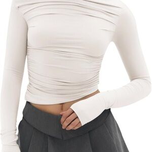 Off Shoulder Asymmetrical Top